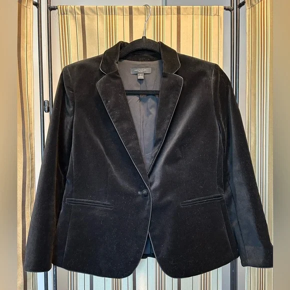 Ann Taylor velvet blazer - Picture 3 of 15